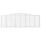 vidaXL Συρματοκιβώτια Τοξωτά 25 τεμ. 400x50x120/140 εκ. Γαλβαν. Ατσάλι