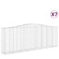 vidaXL Συρματοκιβώτια Τοξωτά 7 τεμ. 400x50x140/160 εκ. Γαλβαν. Ατσάλι