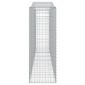 vidaXL Συρματοκιβώτια Τοξωτά 9 τεμ. 400x50x140/160 εκ. Γαλβαν. Ατσάλι