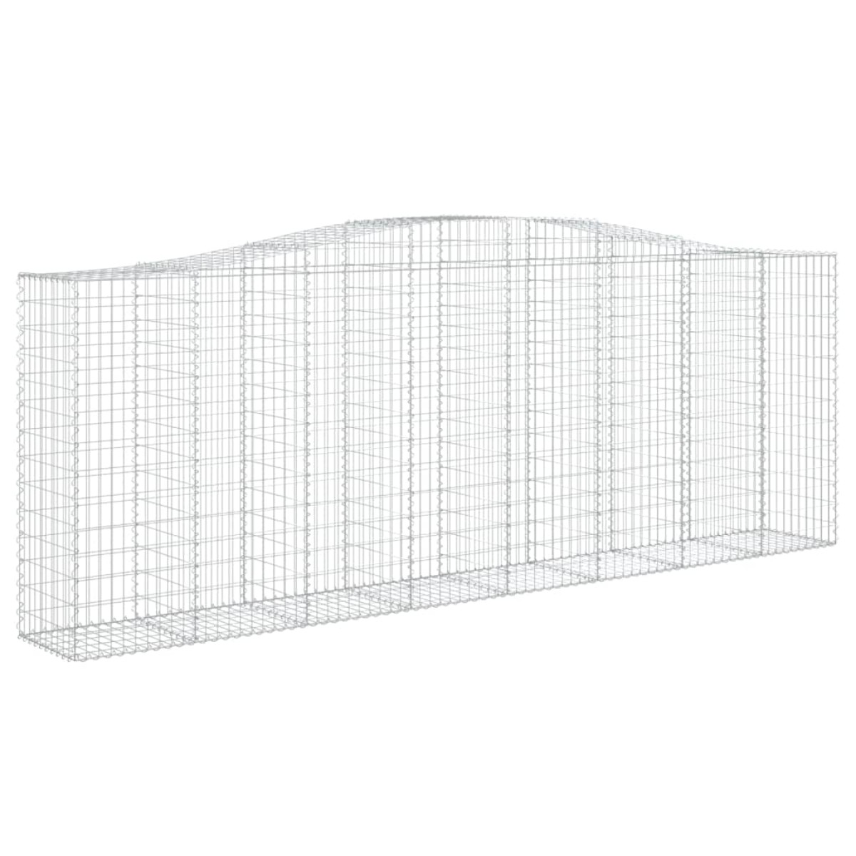 vidaXL Συρματοκιβώτια Τοξωτά 10 τεμ. 400x50x140/160 εκ. Γαλβαν. Ατσάλι