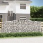 vidaXL Συρματοκιβώτια Τοξωτά 10 τεμ. 400x50x140/160 εκ. Γαλβαν. Ατσάλι