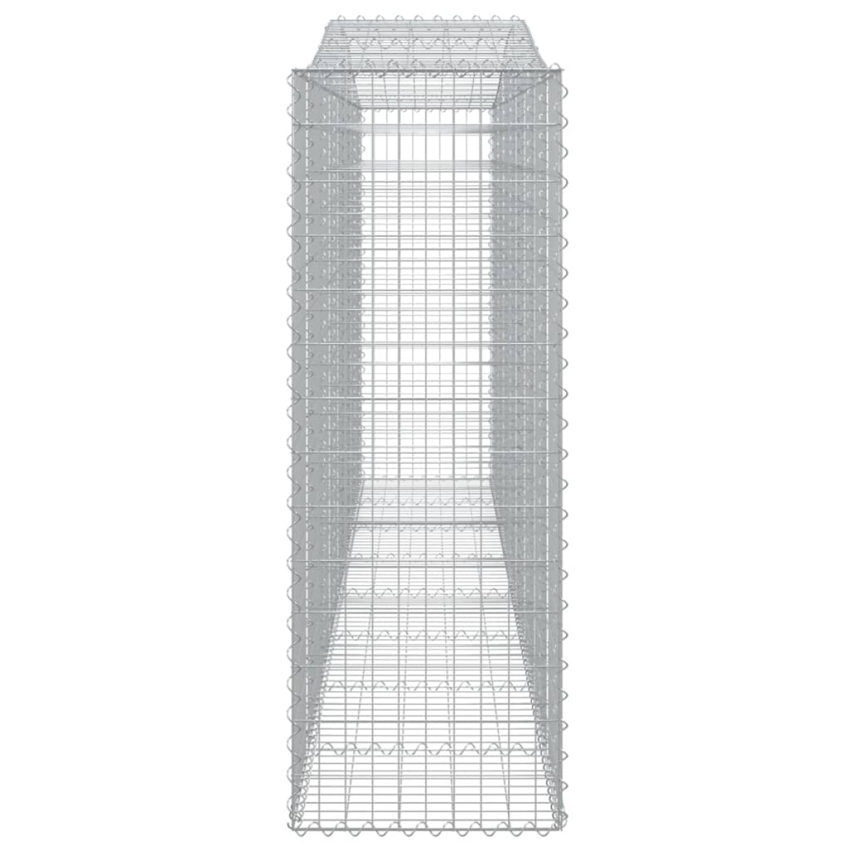 vidaXL Συρματοκιβώτια Τοξωτά 15 τεμ. 400x50x140/160 εκ. Γαλβαν. Ατσάλι