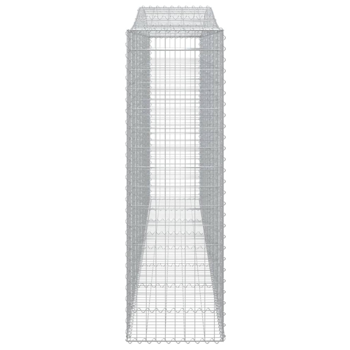 vidaXL Συρματοκιβώτια Τοξωτά 6 τεμ. 400x50x160/180 εκ. Γαλβαν. Ατσάλι