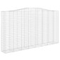 vidaXL Συρματοκιβώτια Τοξωτά 6 τεμ. 400x50x220/240 εκ. Γαλβαν. Ατσάλι