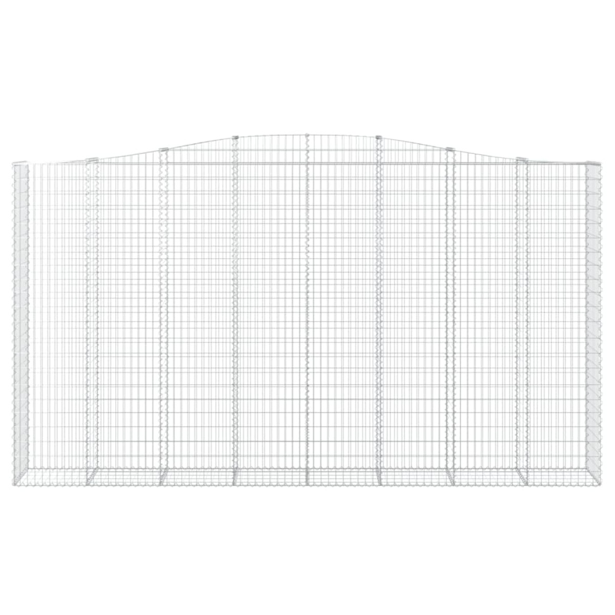 vidaXL Συρματοκιβώτια Τοξωτά 7 τεμ. 400x50x220/240 εκ. Γαλβαν. Ατσάλι