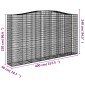 vidaXL Συρματοκιβώτια Τοξωτά 7 τεμ. 400x50x220/240 εκ. Γαλβαν. Ατσάλι