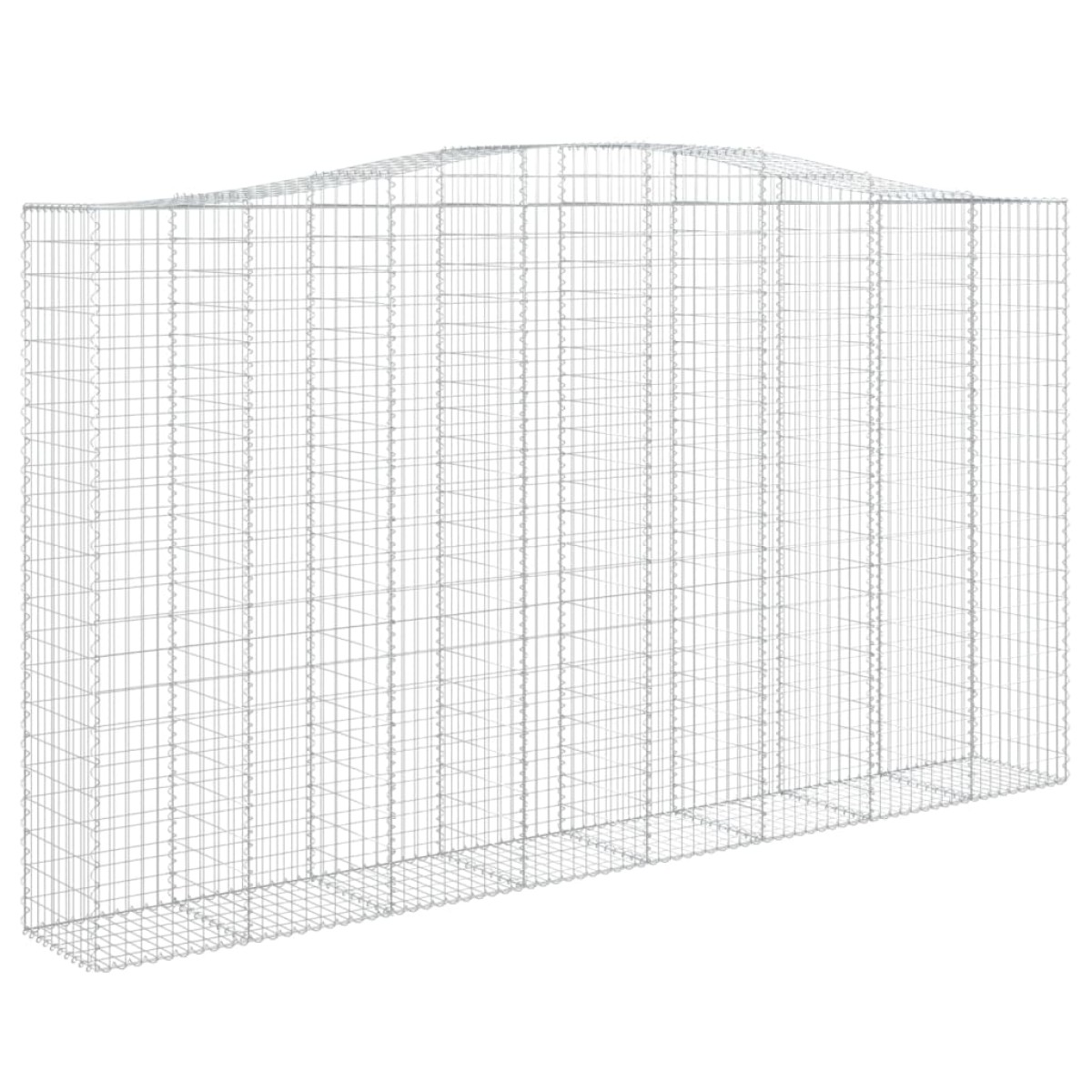 vidaXL Συρματοκιβώτια Τοξωτά 9 τεμ. 400x50x220/240 εκ. Γαλβαν. Σίδερο