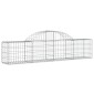 vidaXL Συρματοκιβώτια Τοξωτά 2 τεμ. 200x30x40/60 εκ. Γαλβαν. Ατσάλι