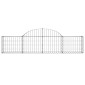 vidaXL Συρματοκιβώτια Τοξωτά 2 τεμ. 200x30x40/60 εκ. Γαλβαν. Ατσάλι