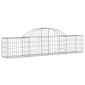 vidaXL Συρματοκιβώτια Τοξωτά 3 τεμ. 200x30x40/60 εκ. Γαλβαν. Ατσάλι