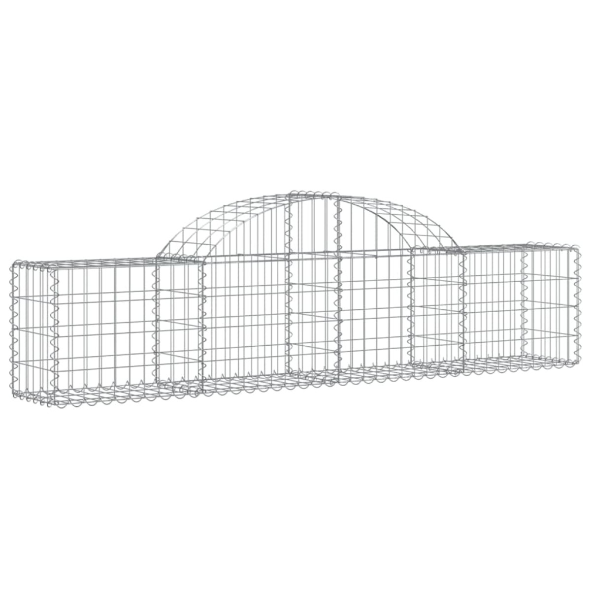 vidaXL Συρματοκιβώτια Τοξωτά 7 τεμ. 200x30x40/60 εκ. Γαλβαν. Ατσάλι