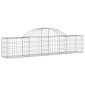 vidaXL Συρματοκιβώτια Τοξωτά 8 τεμ. 200x30x40/60 εκ. Γαλβαν. Ατσάλι