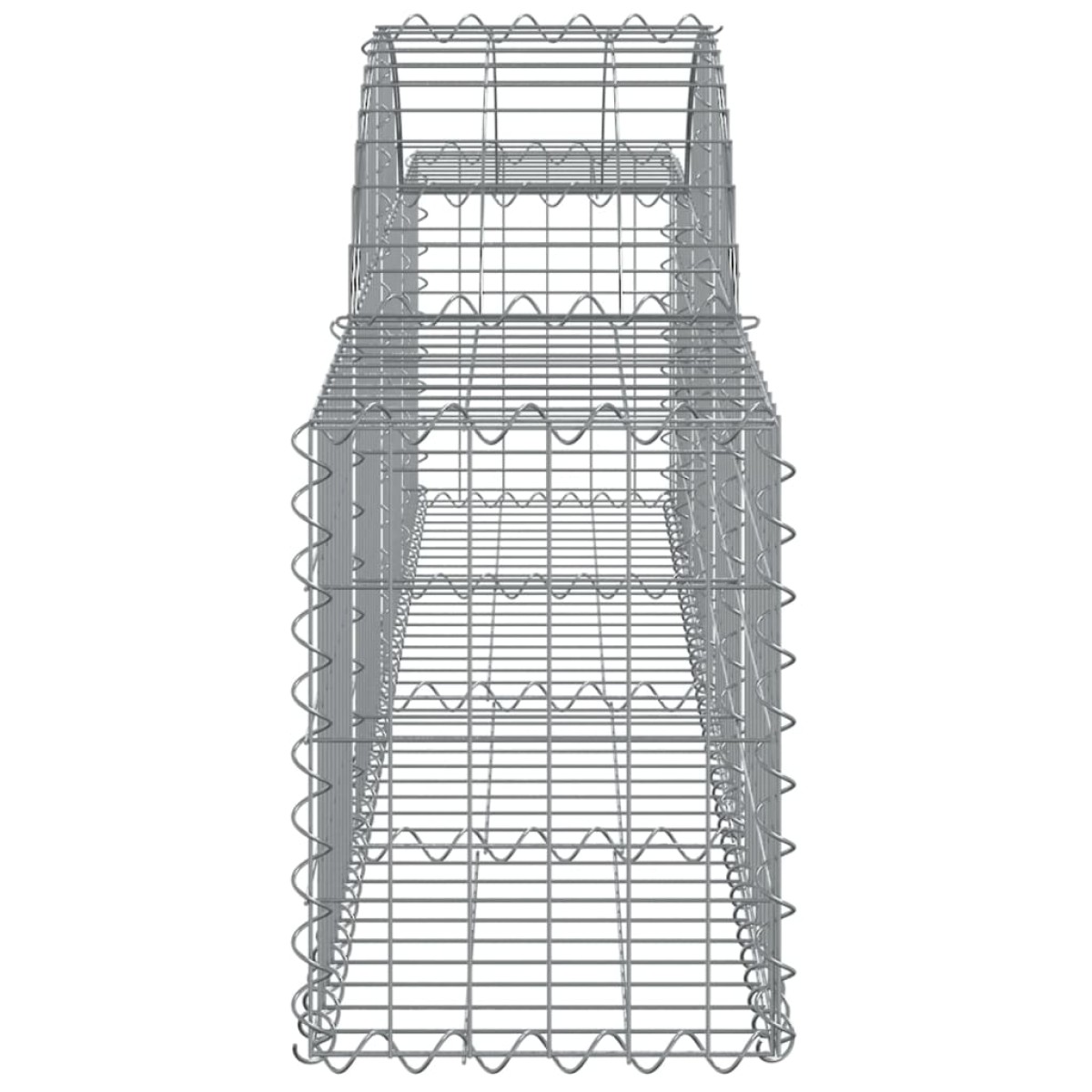vidaXL Συρματοκιβώτια Τοξωτά 8 τεμ. 200x30x40/60 εκ. Γαλβαν. Ατσάλι