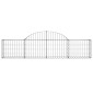 vidaXL Συρματοκιβώτια Τοξωτά 9 τεμ. 200x30x40/60 εκ. Γαλβαν. Ατσάλι
