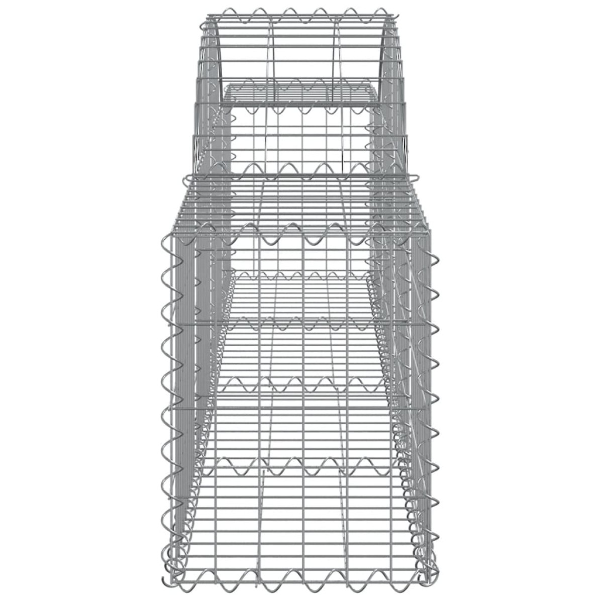 vidaXL Συρματοκιβώτια Τοξωτά 10 τεμ. 200x30x40/60 εκ. Γαλβαν. Ατσάλι