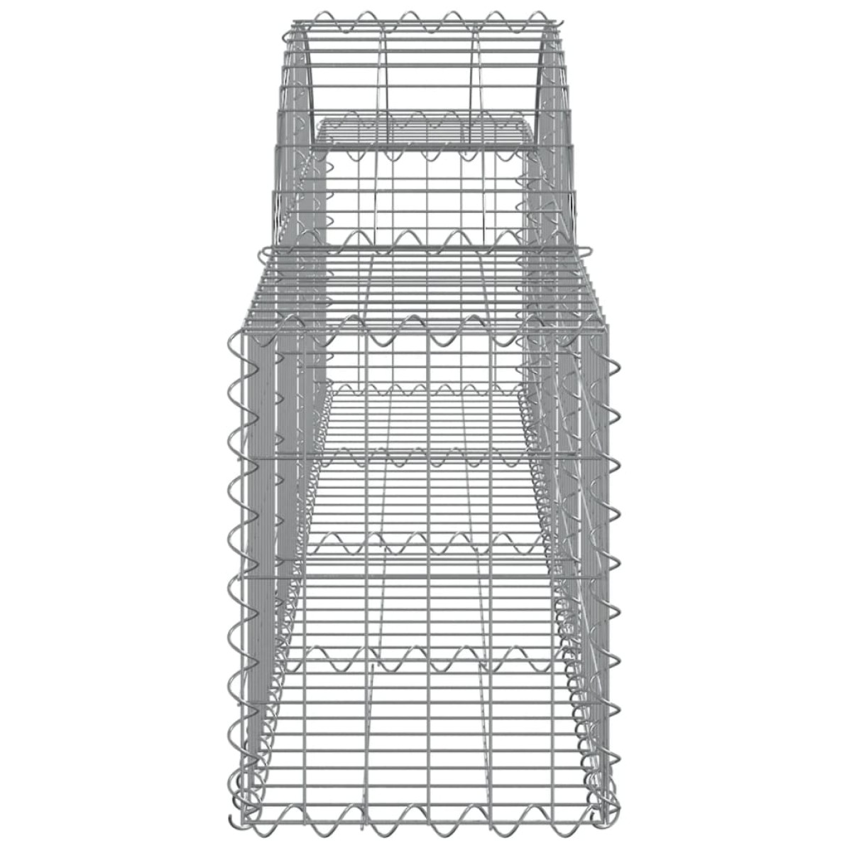 vidaXL Συρματοκιβώτια Τοξωτά 12 τεμ. 200x30x40/60 εκ. Γαλβαν. Ατσάλι