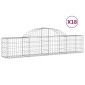 vidaXL Συρματοκιβώτια Τοξωτά 18 τεμ. 200x30x40/60 εκ. Γαλβαν. Ατσάλι