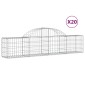 vidaXL Συρματοκιβώτια Τοξωτά 20 τεμ. 200x30x40/60 εκ. Γαλβαν. Ατσάλι