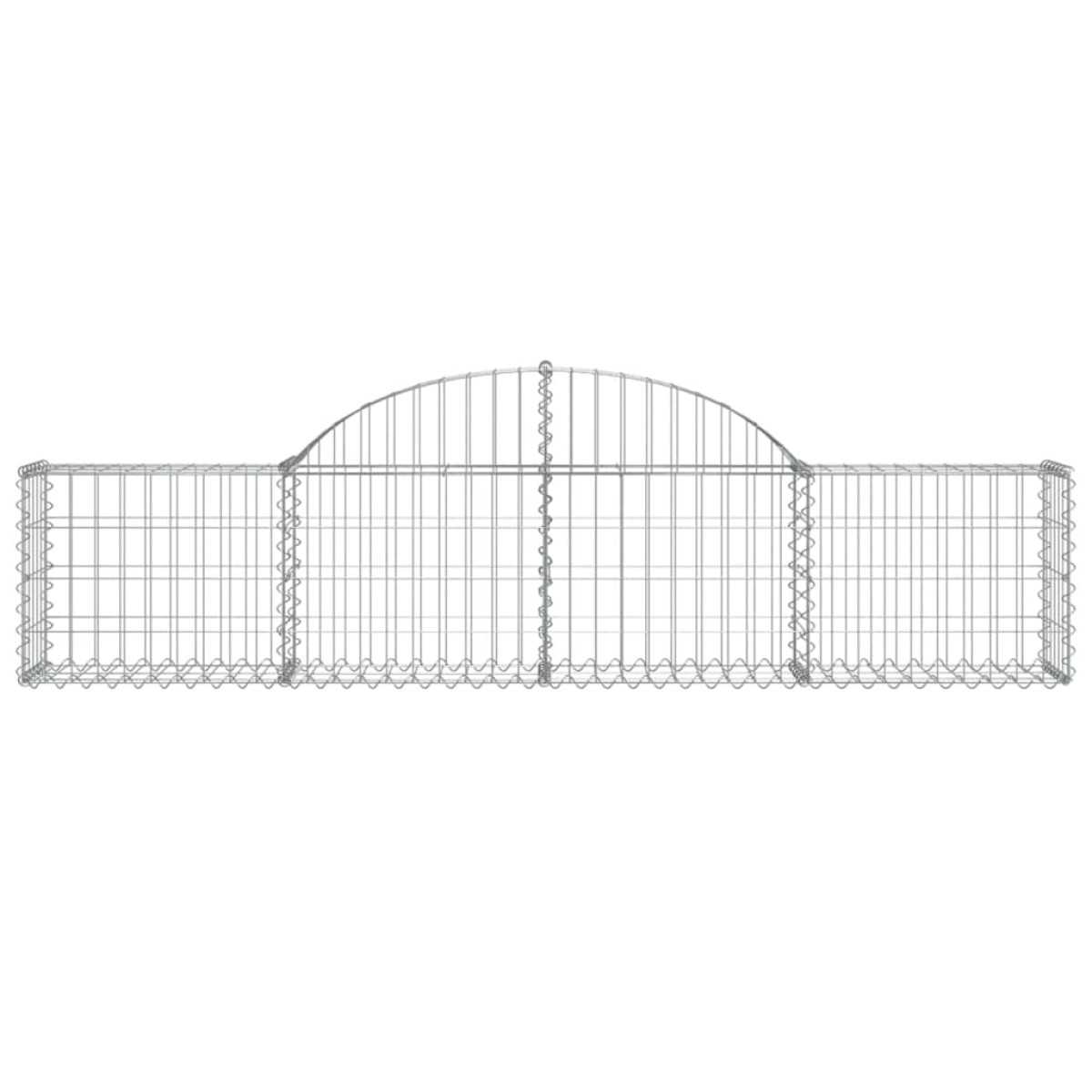 vidaXL Συρματοκιβώτια Τοξωτά 20 τεμ. 200x30x40/60 εκ. Γαλβαν. Ατσάλι