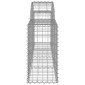 vidaXL Συρματοκιβώτια Τοξωτά 7 τεμ. 200x30x60/80 εκ. Γαλβαν. Ατσάλι