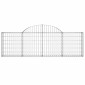 vidaXL Συρματοκιβώτια Τοξωτά 15 τεμ. 200x30x60/80 εκ. Γαλβαν. Ατσάλι