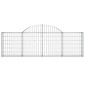 vidaXL Συρματοκιβώτια Τοξωτά 40 τεμ. 200x30x60/80 εκ. Γαλβαν. Ατσάλι