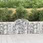 vidaXL Συρματοκιβώτια Τοξωτά 8 τεμ. 200x30x80/100 εκ. Γαλβαν. Ατσάλι