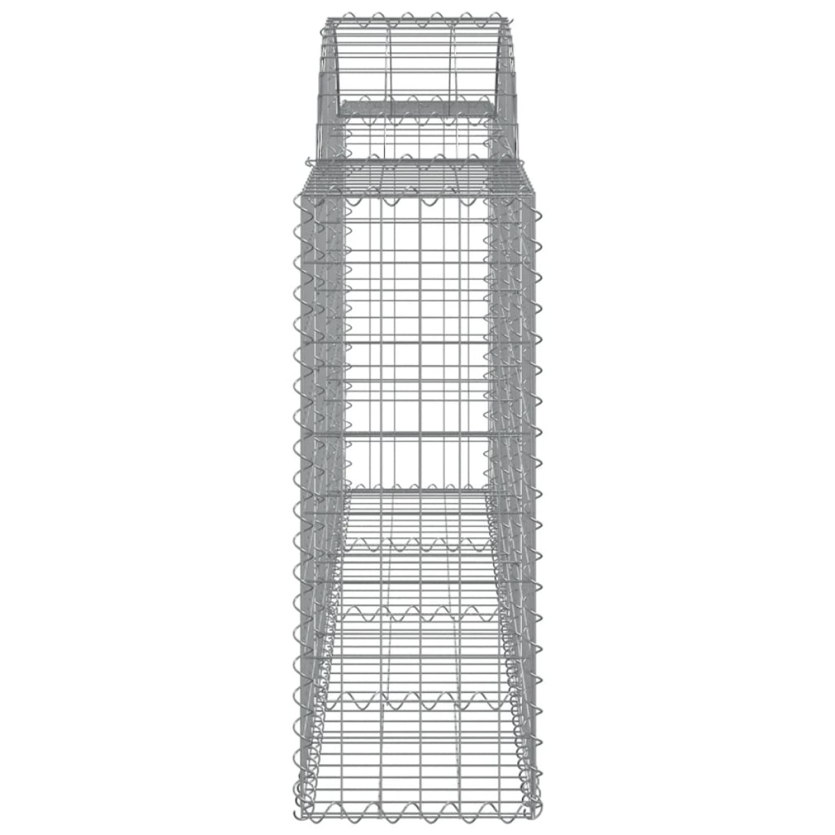 vidaXL Συρματοκιβώτια Τοξωτά 14 τεμ. 200x30x80/100 εκ. Γαλβαν. Ατσάλι