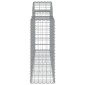 vidaXL Συρματοκιβώτια Τοξωτά 18 τεμ. 200x30x80/100 εκ. Γαλβαν. Ατσάλι