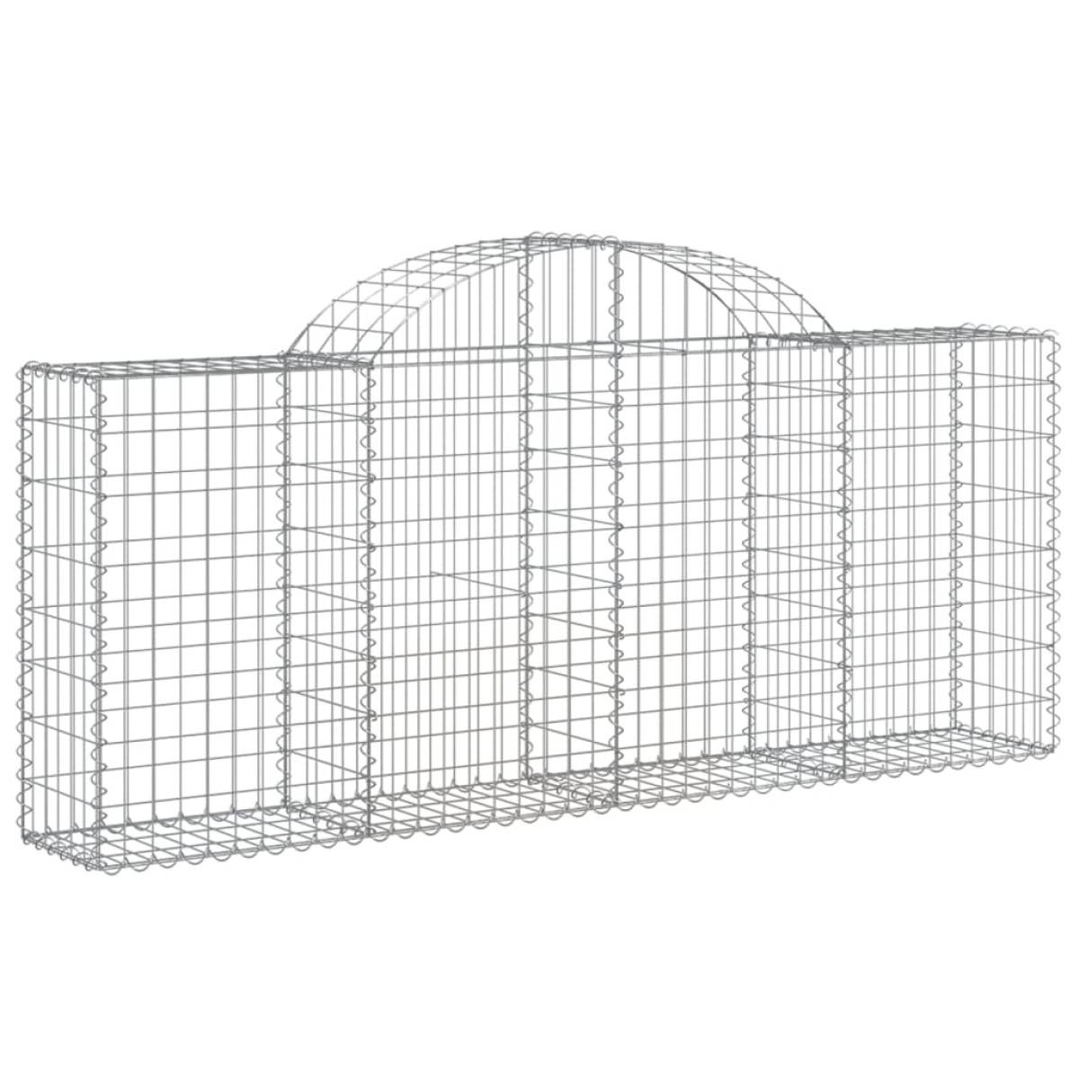 vidaXL Συρματοκιβώτια Τοξωτά 20 τεμ. 200x30x80/100 εκ. Γαλβαν. Ατσάλι