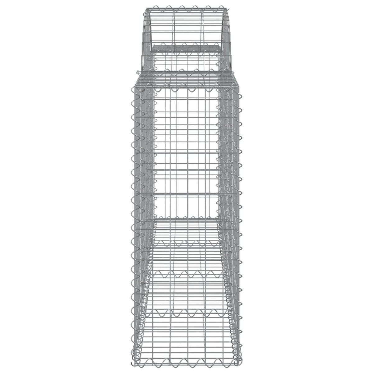 vidaXL Συρματοκιβώτια Τοξωτά 25 τεμ. 200x30x80/100 εκ. Γαλβαν. Ατσάλι