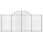 vidaXL Συρματοκιβώτια Τοξωτά 40 τεμ. 200x30x80/100 εκ. Γαλβαν. Ατσάλι