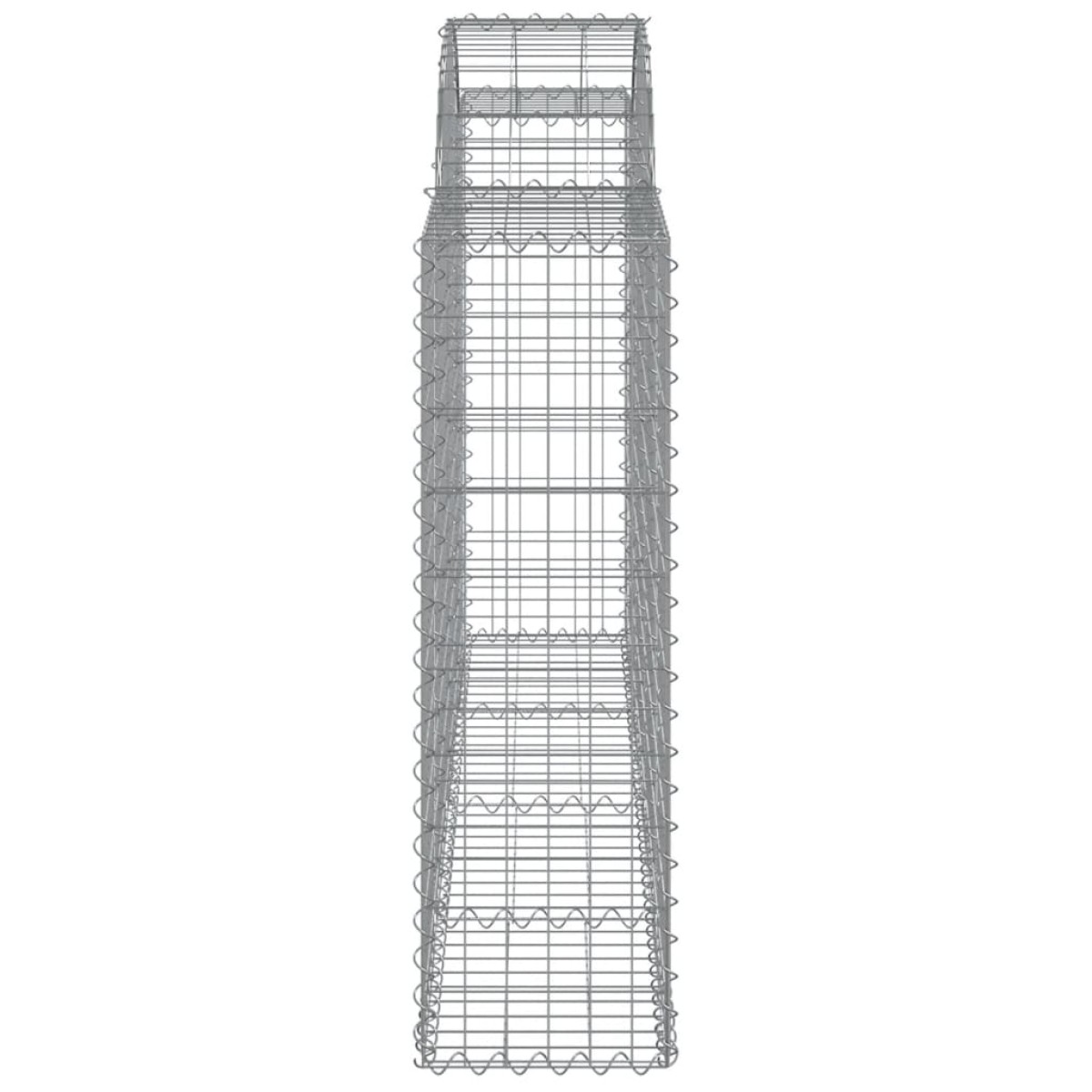 vidaXL Συρματοκιβώτια Τοξωτά 7 τεμ. 200x30x100/120 εκ. Γαλβαν. Ατσάλι