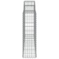 vidaXL Συρματοκιβώτια Τοξωτά 8 τεμ. 200x30x100/120 εκ. Γαλβαν. Ατσάλι