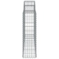vidaXL Συρματοκιβώτια Τοξωτά 11 τεμ. 200x30x100/120 εκ. Γαλβαν. Ατσάλι