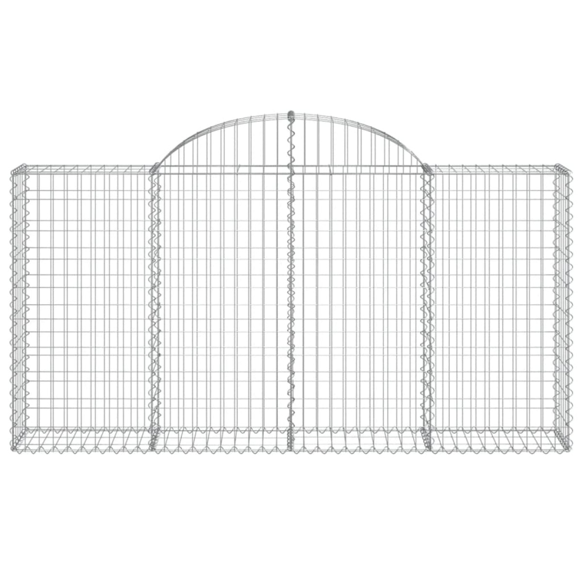 vidaXL Συρματοκιβώτια Τοξωτά 13 τεμ. 200x30x100/120 εκ. Γαλβαν. Ατσάλι