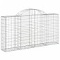 vidaXL Συρματοκιβώτια Τοξωτά 14 τεμ. 200x30x100/120 εκ. Γαλβαν. Ατσάλι