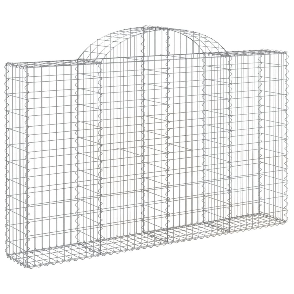 vidaXL Συρματοκιβώτια Τοξωτά 20 τεμ. 200x30x120/140 εκ. Γαλβαν. Ατσάλι