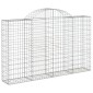 vidaXL Συρματοκιβώτια Τοξωτά 20 τεμ. 200x30x120/140 εκ. Γαλβαν. Ατσάλι