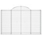 vidaXL Συρματοκιβώτια Τοξωτά 20 τεμ. 200x30x120/140 εκ. Γαλβαν. Ατσάλι