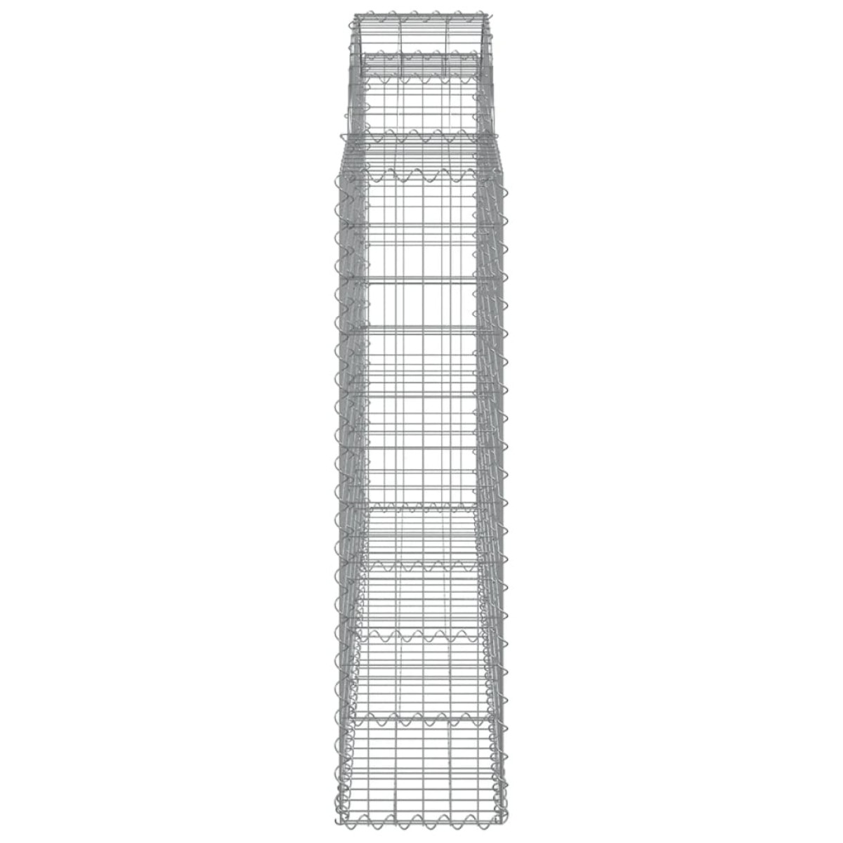 vidaXL Συρματοκιβώτια Τοξωτά 20 τεμ. 200x30x120/140 εκ. Γαλβαν. Ατσάλι