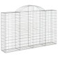 vidaXL Συρματοκιβώτια Τοξωτά 25 τεμ. 200x30x120/140 εκ. Γαλβαν. Ατσάλι