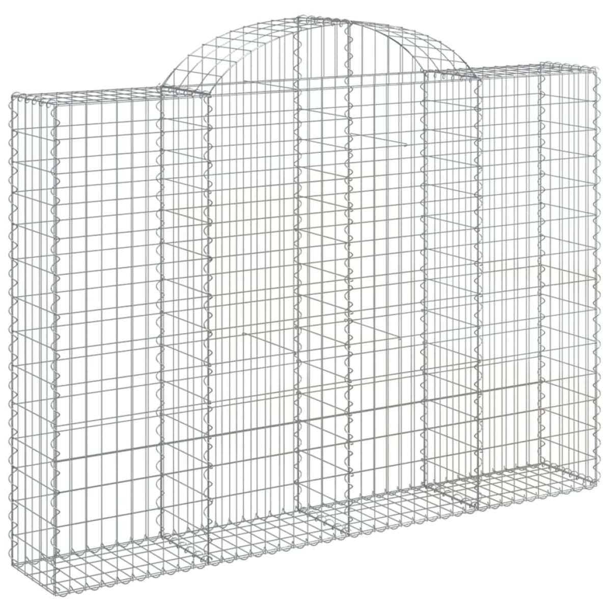 vidaXL Συρματοκιβώτια Τοξωτά 3 τεμ. 200x30x140/160 εκ. Γαλβαν. Ατσάλι