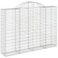 vidaXL Συρματοκιβώτια Τοξωτά 3 τεμ. 200x30x140/160 εκ. Γαλβαν. Ατσάλι