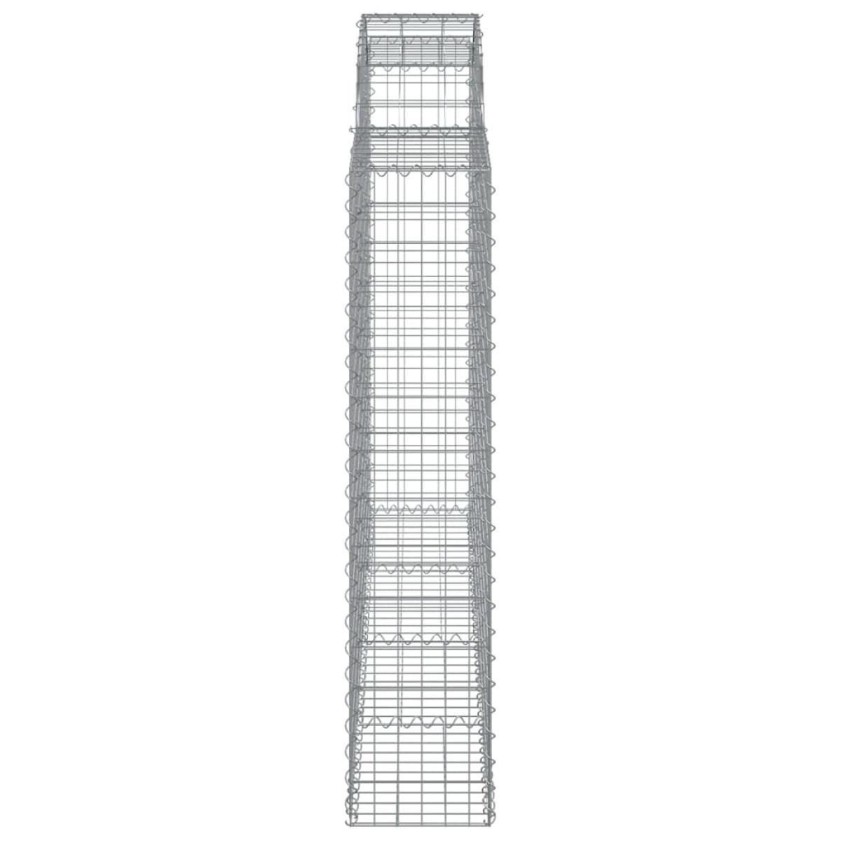vidaXL Συρματοκιβώτια Τοξωτά 3 τεμ. 200x30x140/160 εκ. Γαλβαν. Ατσάλι