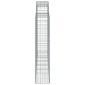 vidaXL Συρματοκιβώτια Τοξωτά 4 τεμ. 200x30x140/160 εκ. Γαλβαν. Ατσάλι