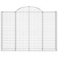 vidaXL Συρματοκιβώτια Τοξωτά 8 τεμ. 200x30x140/160 εκ. Γαλβαν. Ατσάλι