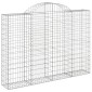 vidaXL Συρματοκιβώτια Τοξωτά 14 τεμ. 200x30x140/160 εκ. Γαλβαν. Ατσάλι