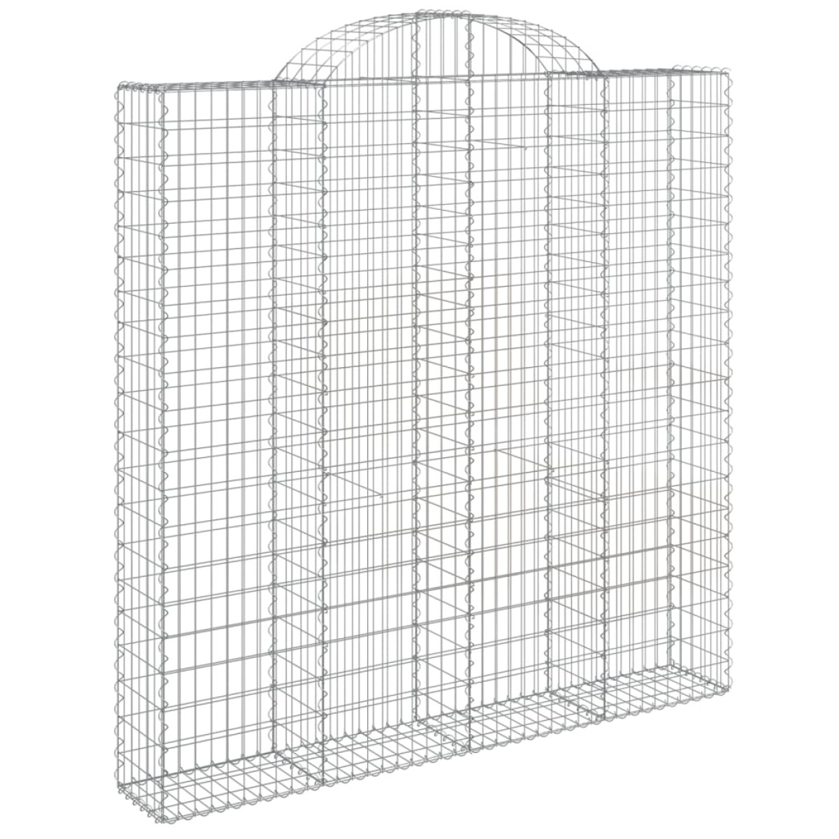 vidaXL Συρματοκιβώτια Τοξωτά 3 τεμ. 200x30x200/220 εκ. Γαλβαν. Ατσάλι