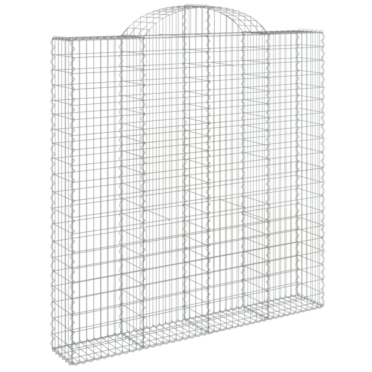 vidaXL Συρματοκιβώτια Τοξωτά 6 τεμ. 200x30x200/220 εκ. Γαλβαν. Ατσάλι